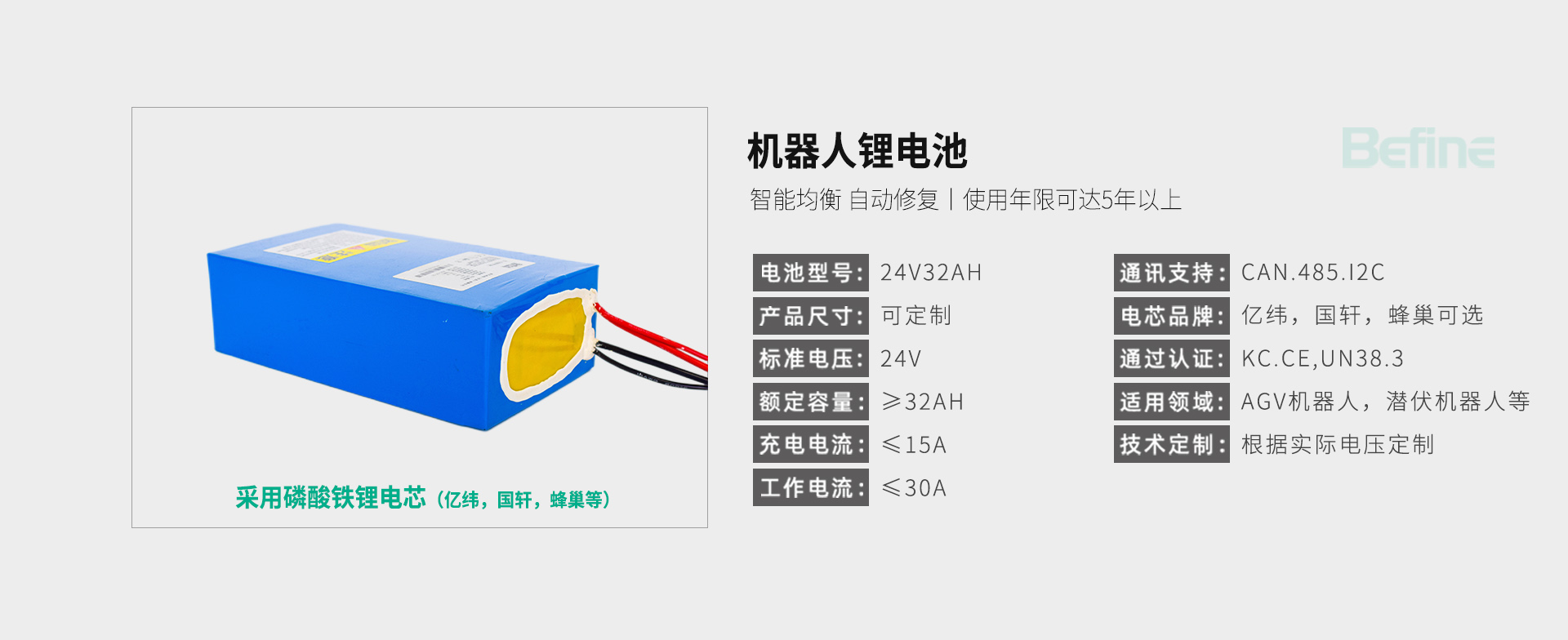 24V32Ah-機器人電池(圖3)